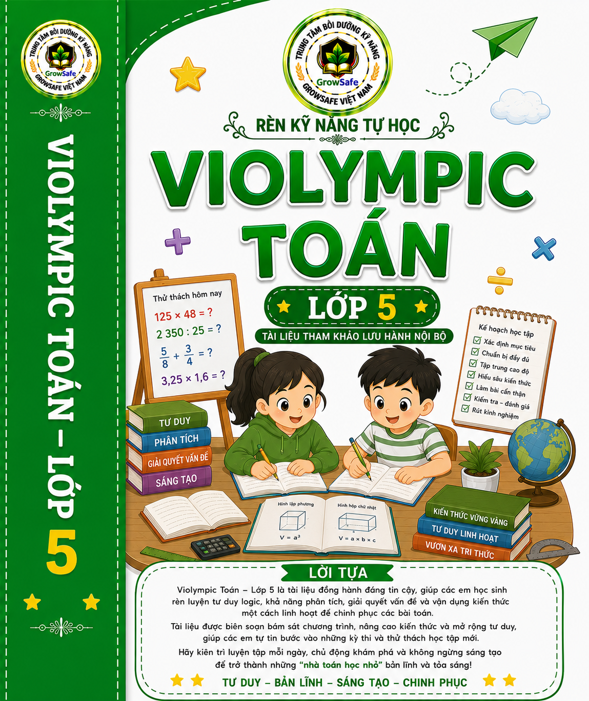 VIOLYMPIC TOÁN LỚP 5 – BỨT PHÁ TƯ DUY, NÂNG TẦM NĂNG LỰC, TỰ TIN CHINH PHỤC THỬ THÁCH!