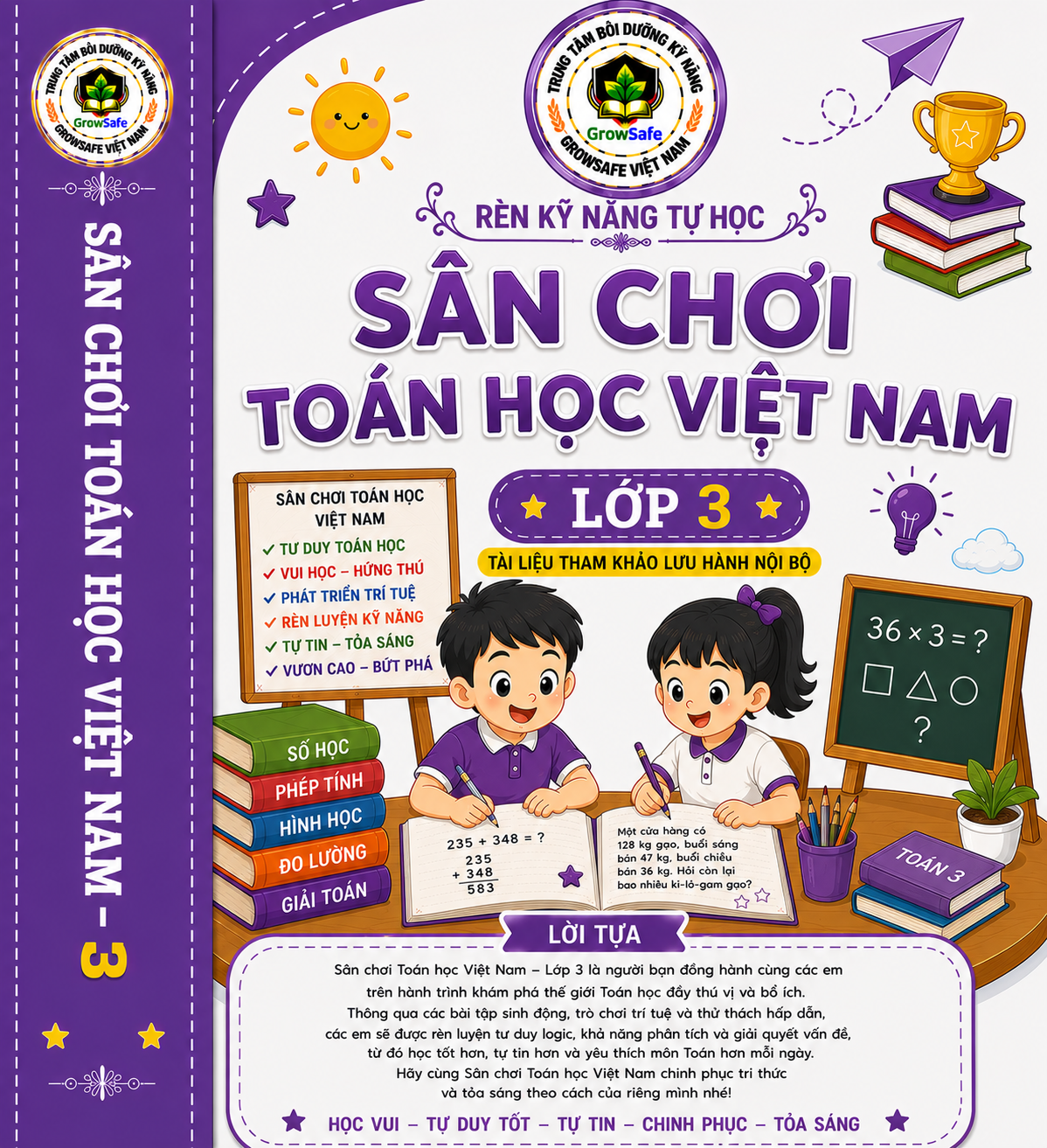 TOÁN HỌC VIỆT NAM LỚP 3 – PHÁT TRIỂN TƯ DUY, NÂNG CAO NĂNG LỰC, TỰ TIN CHINH PHỤC THỬ THÁCH