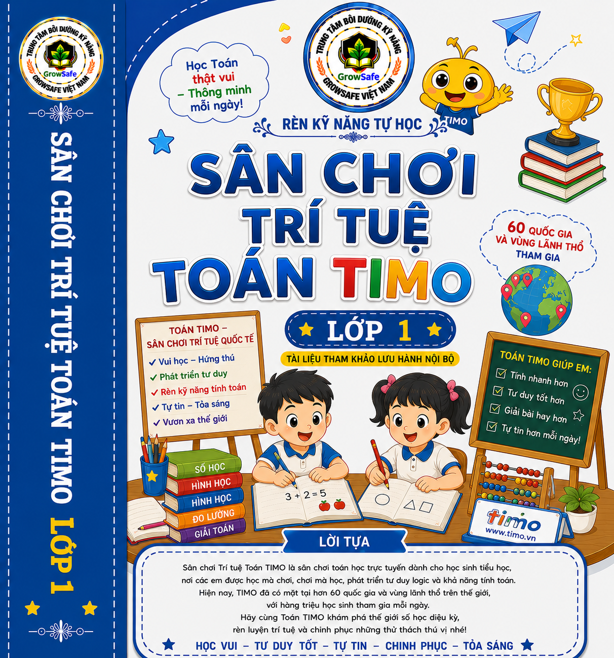 TOÁN TIMO LỚP 1 – KHƠI NIỀM YÊU THÍCH, RÈN TƯ DUY, TỰ TIN CHINH PHỤC TOÁN HỌC