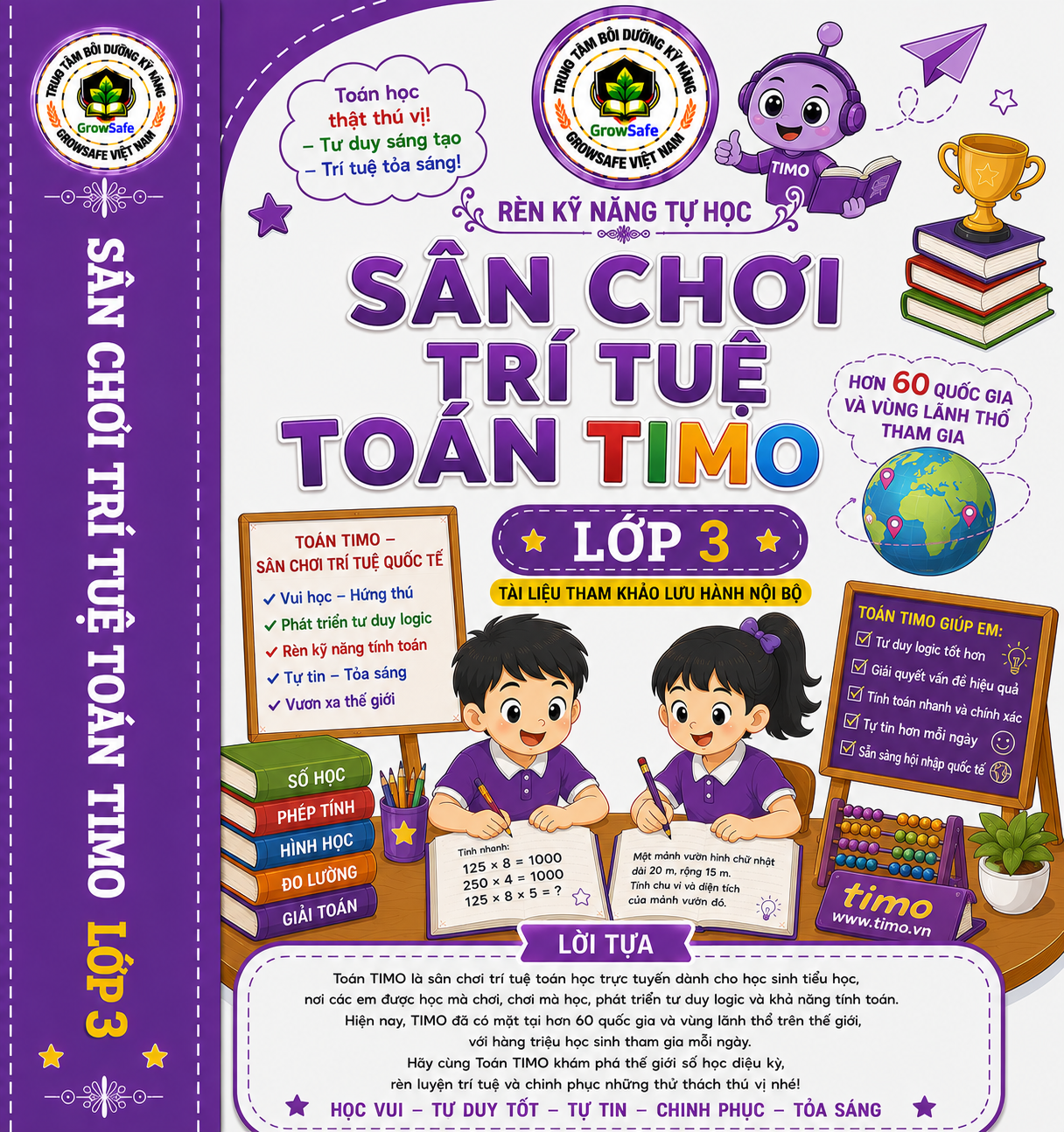 TOÁN TIMO LỚP 3 – PHÁT TRIỂN TƯ DUY LOGIC, RÈN BẢN LĨNH, CHINH PHỤC THỬ THÁCH
